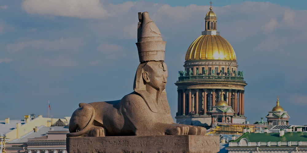 Sphinx in St Petersburg Russia