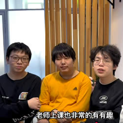 A group of students from China
