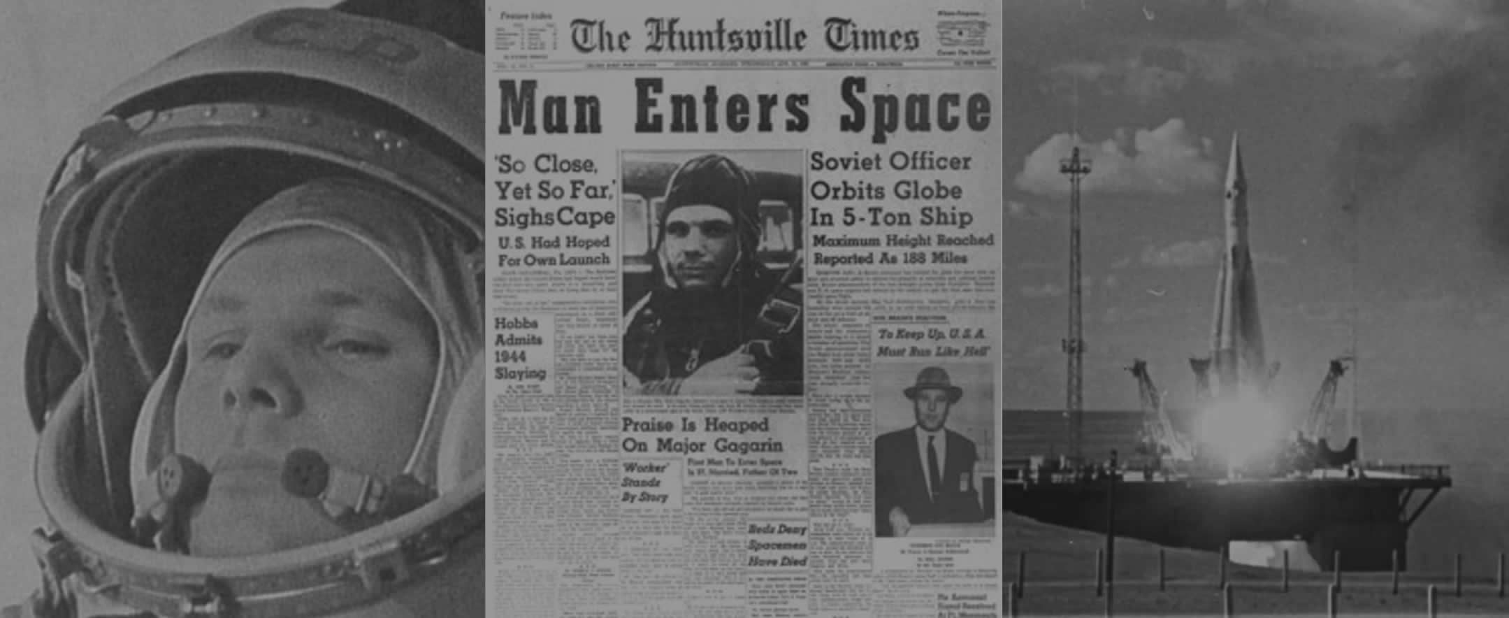 Yuri Gagarin - the first man in space