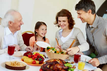 dinner with russian family